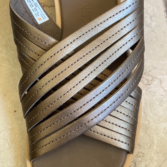 Timberland Adley Shore Cross Band Leather Sandals in Bronze 8.5 - Picture 3 of 10